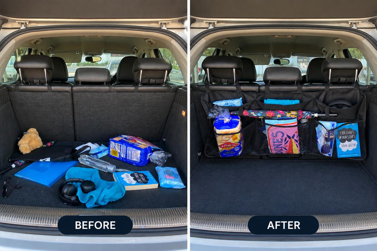 Velix Refined™ Boot Buddy – Large Capacity Car Boot Organiser