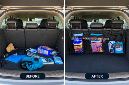 Velix Refined™ Boot Buddy – Large Capacity Car Boot Organiser